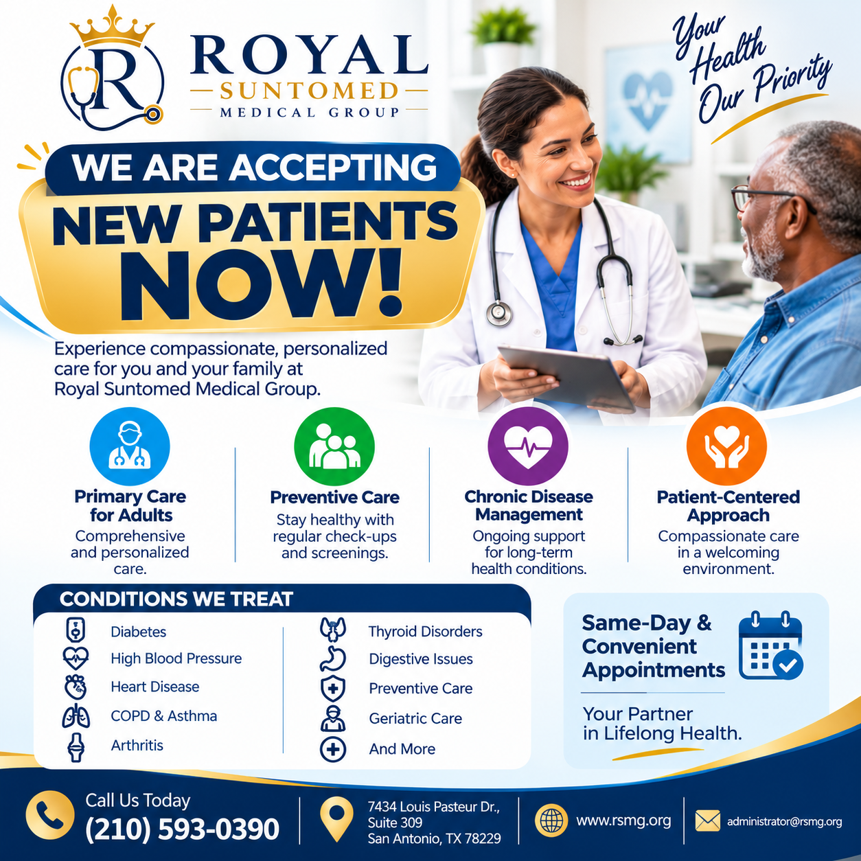 NOW ACCEPTING NEW PATIENTS IN SAN ANTONIO!